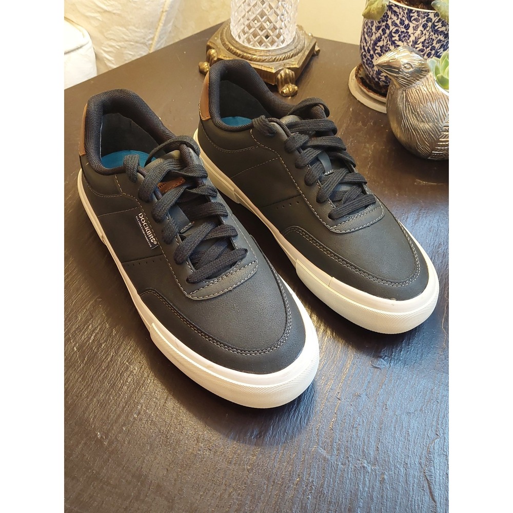 Dockers Men's Marco Synthetic Leather Casual Lace Up Sneakers Black Size 8 $55 - Picture 2 of 9